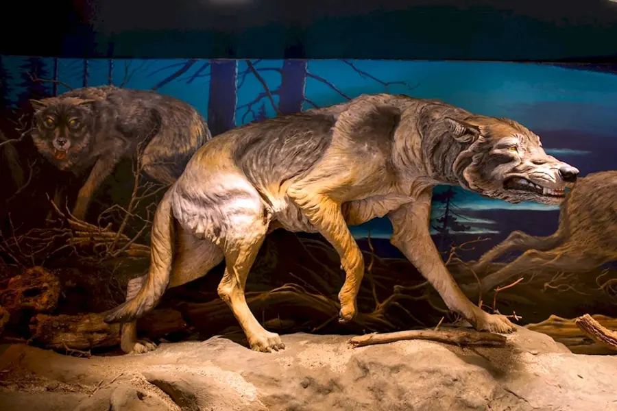 Доисторический волк canis Dirus