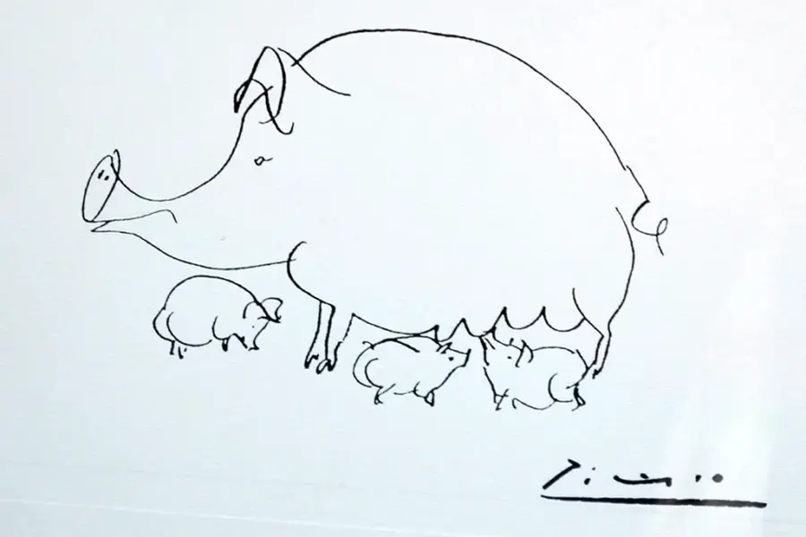 Картины свиньи Пикассо