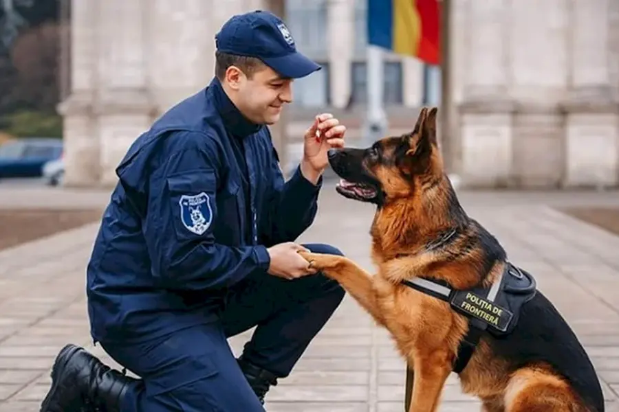Милиционер с собакой