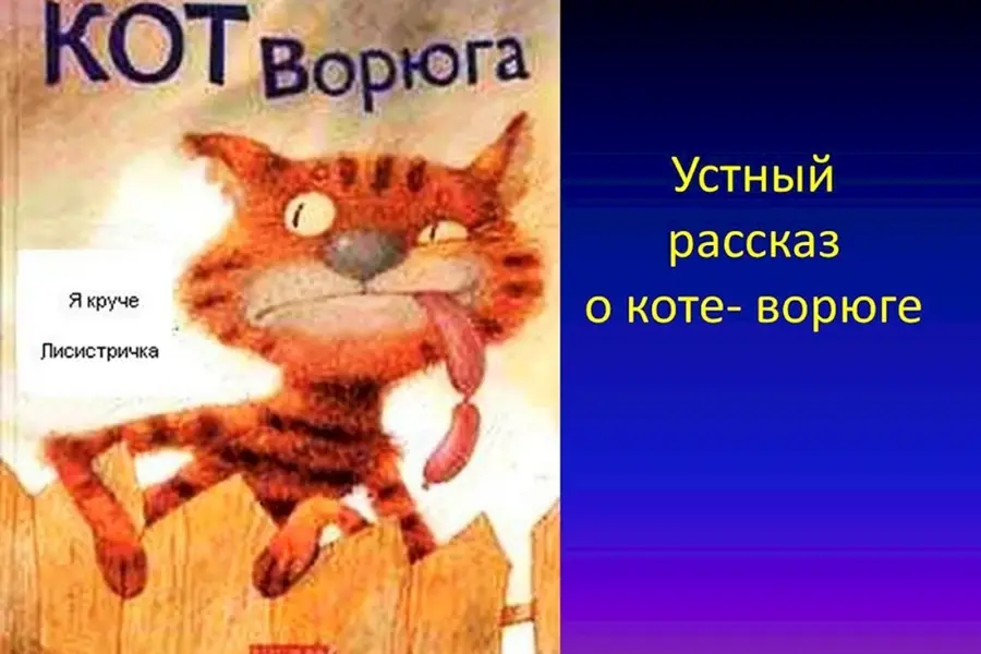 Обложка книжки кот ворюга Паустовский