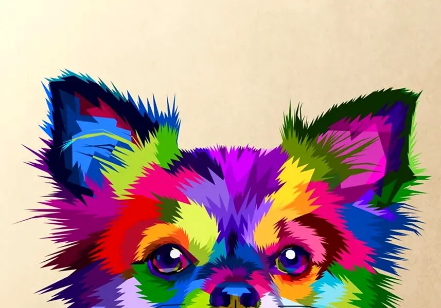 Разноцветные собаки
